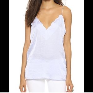 NWT Free People Light Blue Scallop Edge Cami